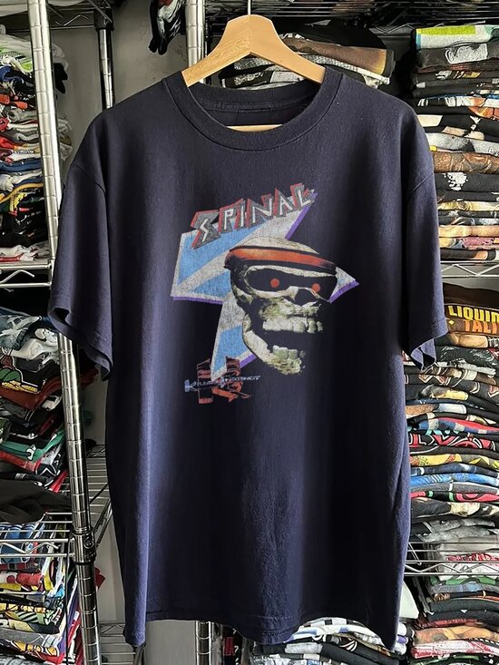 Erica H Other - 90s Killer Instinct Spinal Washed Navy Tee